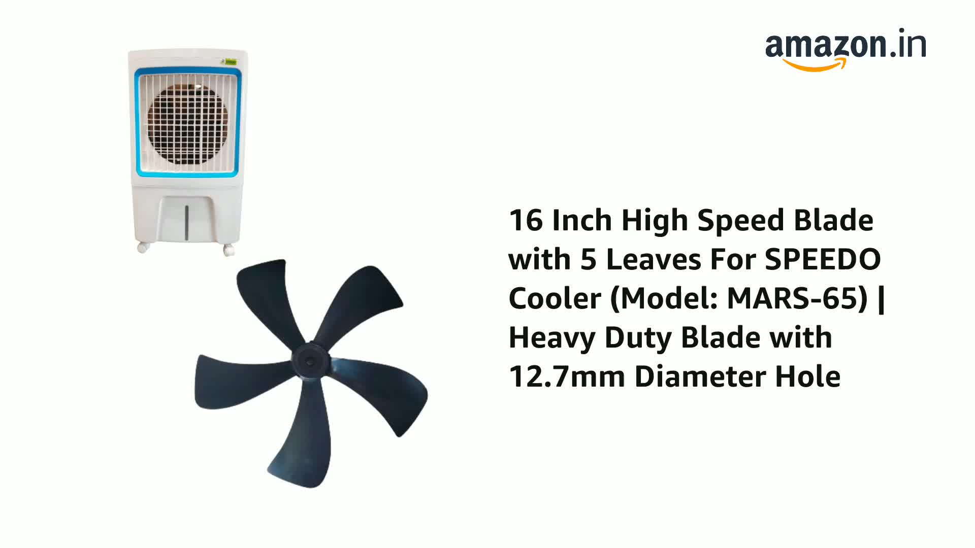 Buy 16 Inch 400MM High Speed Blade with 5 Leaves For SPEEDO Cooler